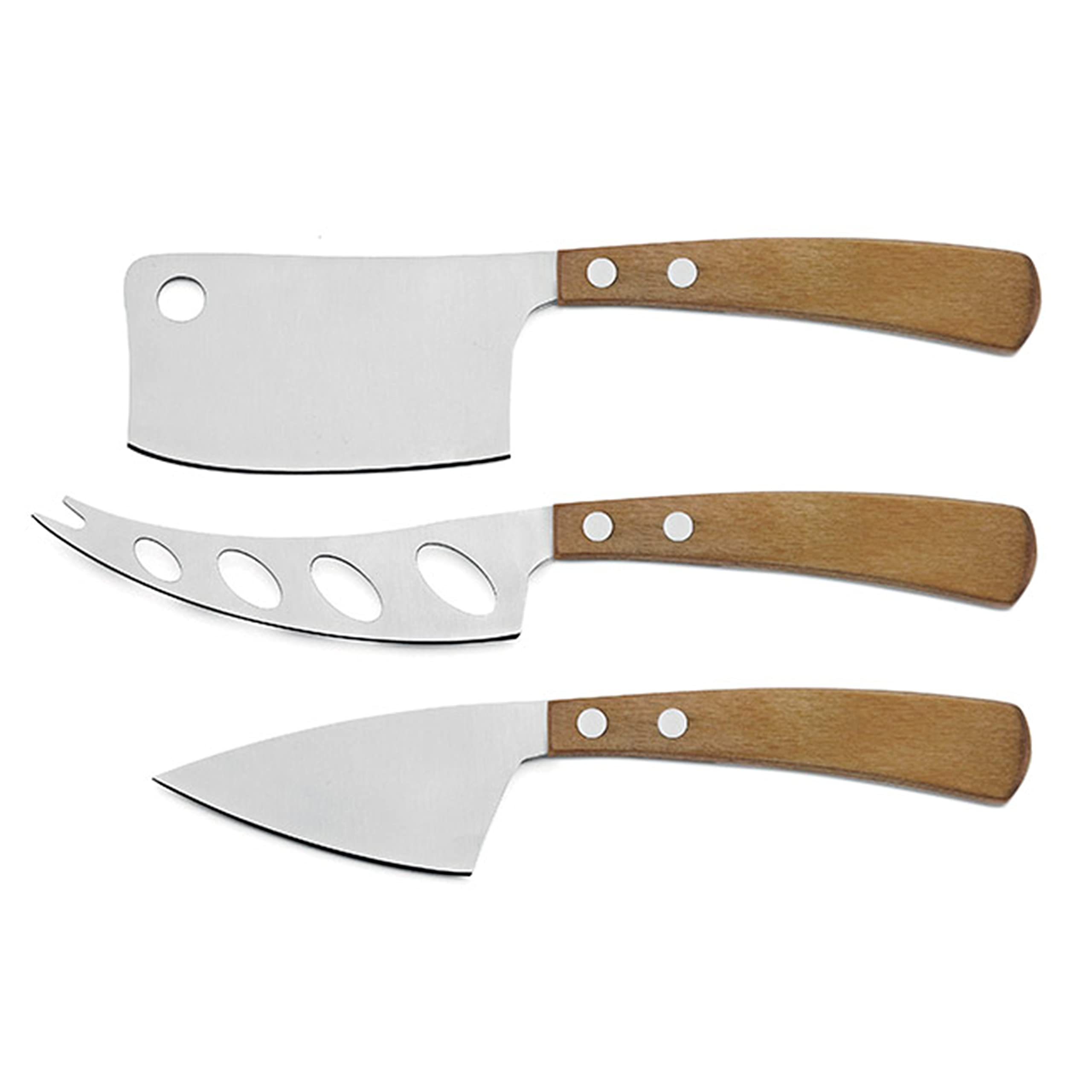 Amazon.com: Legnoart Stainless Steel Latte Vivo 3 Piece Cheese